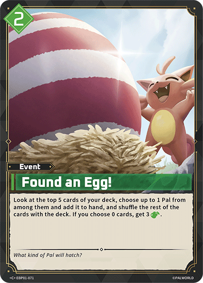 Found an Egg! (BP01-071)