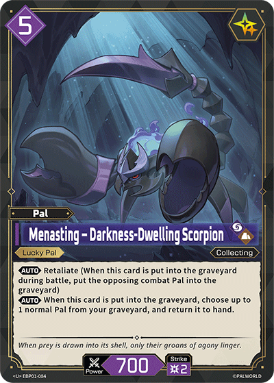 Menasting – Darkness-Dwelling Scorpion (BP01-084)