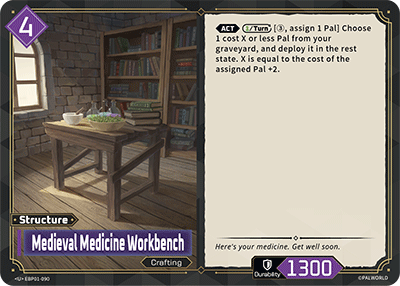 Medieval Medicine Workbench (BP01-090)