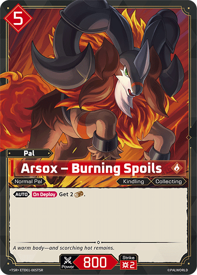 Arsox – Burning Spoils (TD01-005-TSR)